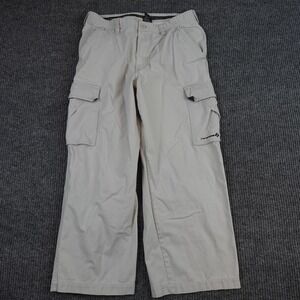 Transnine Cargo Pants Mens 32x25 Beige Cotton Workwear Pockets Outdoor